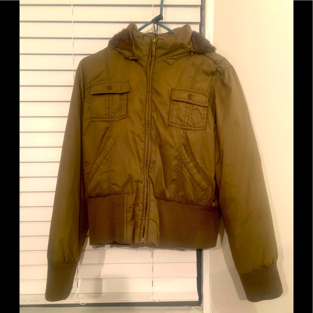 Steve Madden Women's Hooded Puffer Jacket